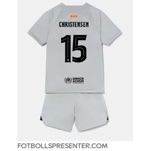 Barcelona Andreas Christensen #15 Tredje tröja Barn 2022-23 Kortärmad (+ korta byxor)